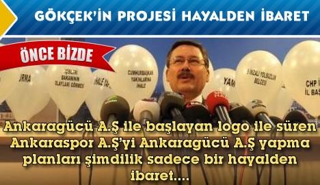 Gökçek'in projesi hayalden ibaret...