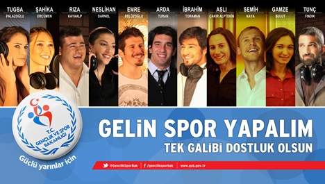 Sporun yıldızlarından sporda şiddete karşı şarkı