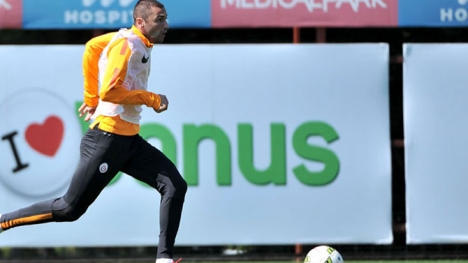Galatasaray şut çalıştı!