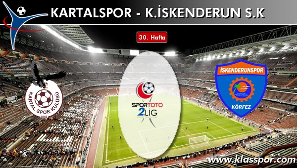 Kartalspor - K. İskenderun SK maç kadroları belli oldu...