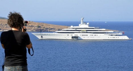 Abramoviç'in mega yatı Bodrum açıklarında....
