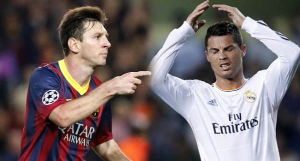 Messi, Ronaldo'yu yakaladı!