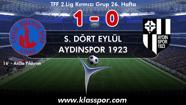 S. Dört Eylül 1 - Aydınspor 1923 0