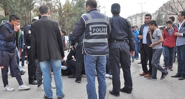 Amatör maçta büyük gerginlik