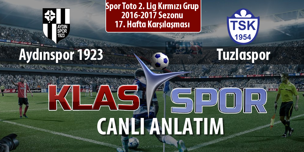 Aydınspor 1923 - Tuzlaspor maç kadroları belli oldu...