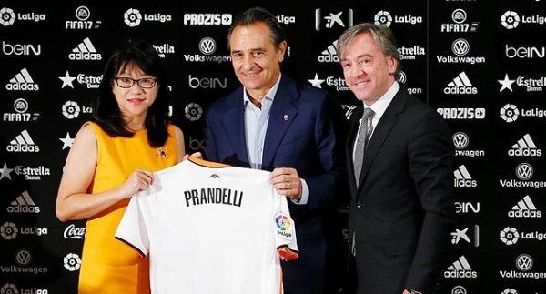 Valencia, Prandelli'yi basına tanıttı