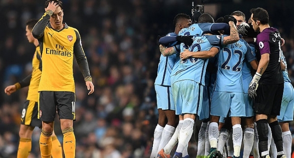 Manchester City, Arsenal'i geriden gelerek yendi