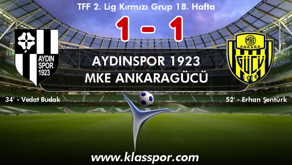 Aydınspor 1923 1 - MKE Ankaragücü 1