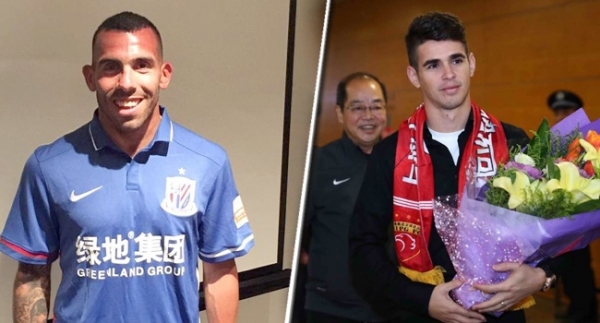Tevez ve Oscar Çin'de! Kazan kaynıyor