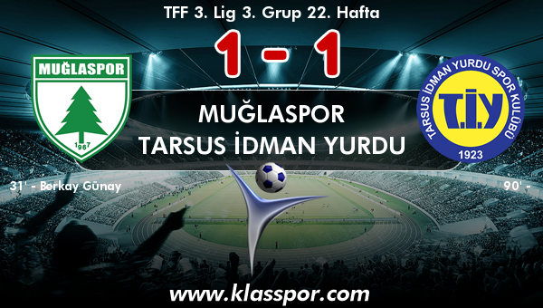 Muğlaspor 1 - Tarsus İdman Yurdu 1