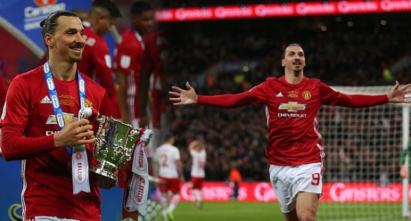 Ibrahimovic attı, kupayı ManU kaptı