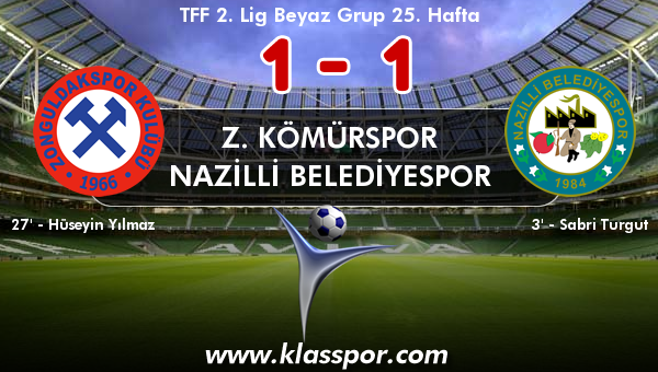 Z. Kömürspor 1 - Nazilli Belediyespor 1