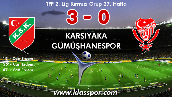 Karşıyaka 3 - Gümüşhanespor 0