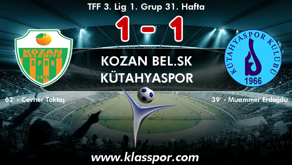 Kozan Bel.SK 1 - Kütahyaspor 1