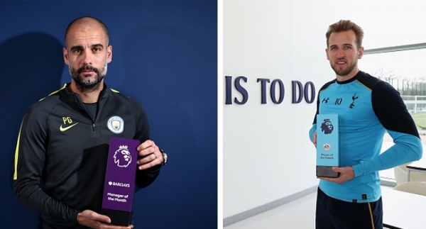 Ayın en iyileri Guardiola ve Kane