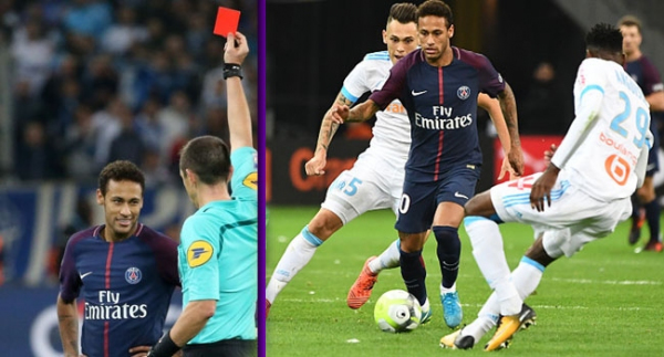 Marsilya-PSG maçında 4 gol, 1 kırmızı!