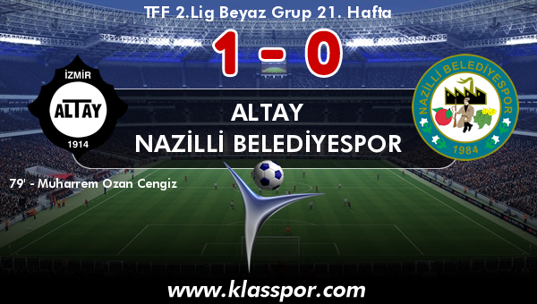 Altay 1 - Nazilli Belediyespor 0