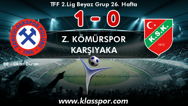 Z. Kömürspor 1 - Karşıyaka 0