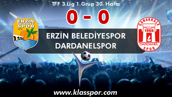 Erzin Belediyespor 0 - Dardanelspor 0