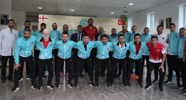Görme Engelli Futbol Milli Takımı'ndan ziyaret