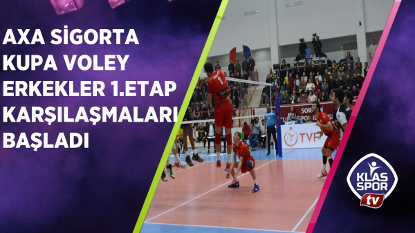 AXA Sigorta Kupa Voley Erkekler 1. Etap Karşılaşmaları Başladı