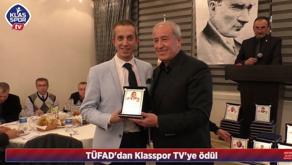 Klasspor'a bir ödül de TÜFAD'dan...