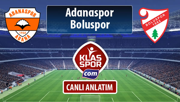 Adanaspor - Boluspor maç kadroları belli oldu...